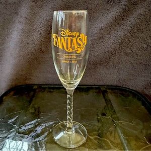 Disney Champagne Flute - Disney Fantasy Christening- March 1, 2012